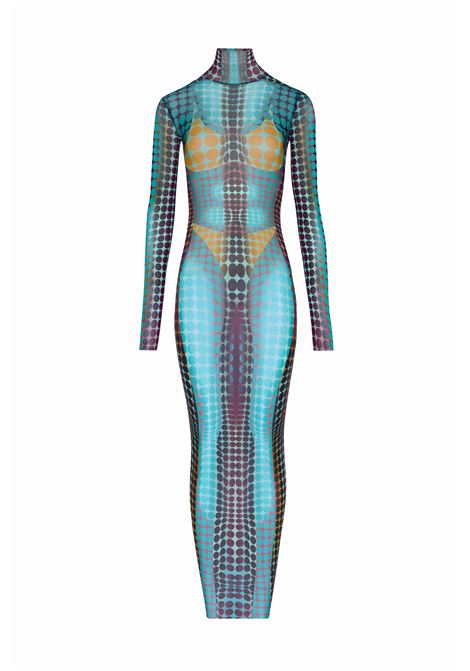 abito lungo donna multicolor JEAN PAUL GAULTIER | 26/01-W-DR131-M018P502710